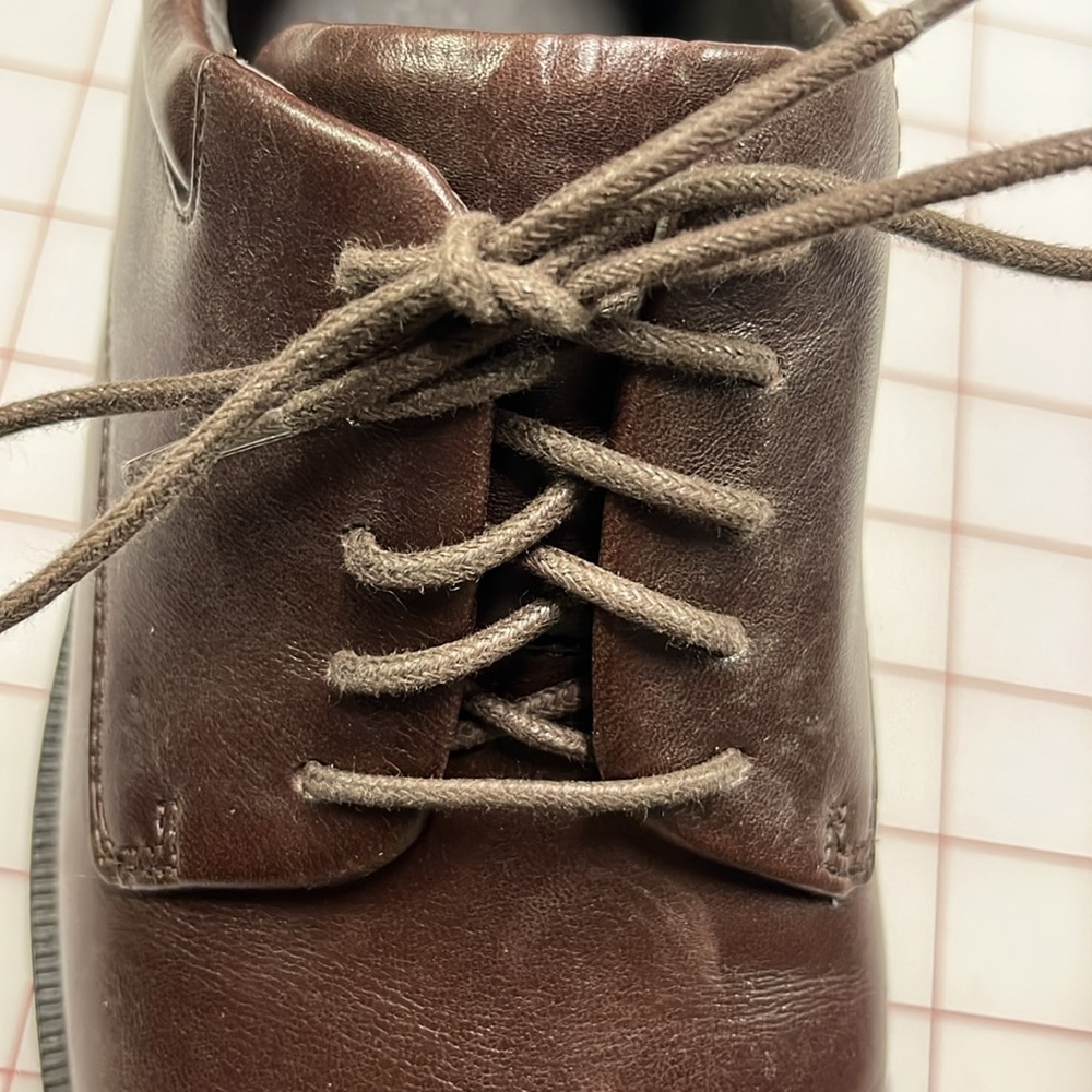 ROCKPORT Men's "Margin Oxford" Lace Up Brown Leather Career Casual Shoe SZ 8.5 - Picture 10 of 16